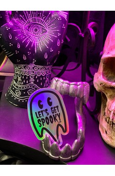 Let's Get Spooky - Holographic Ghost Sticker